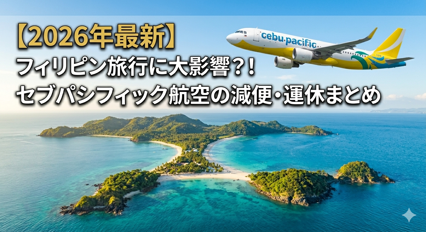2026年最新】セブパシフィック航空の減便・運休まとめ｜フィリピン旅行