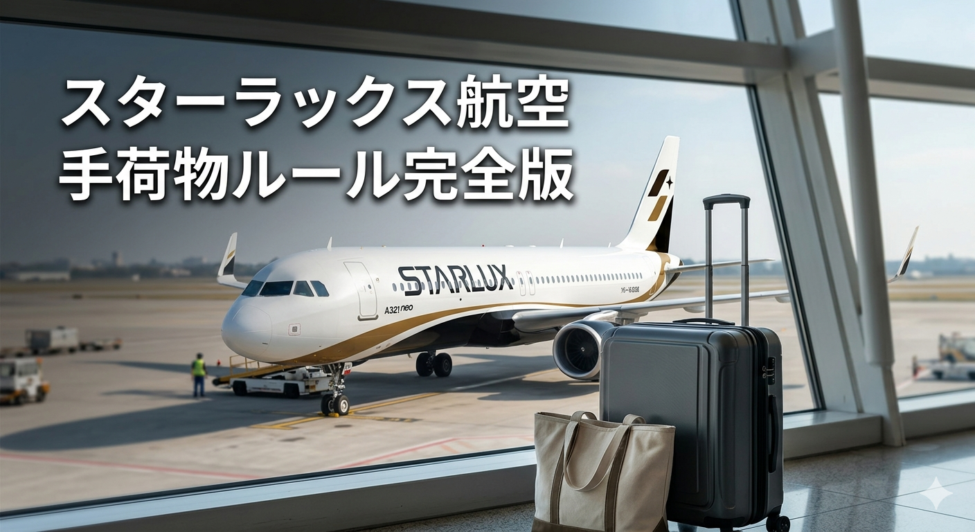 2026年最新】スターラックス航空の手荷物ルール完全ガイド｜持ち込み
